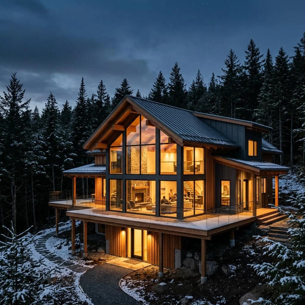 Modernes Holzhaus von KanadaHomes