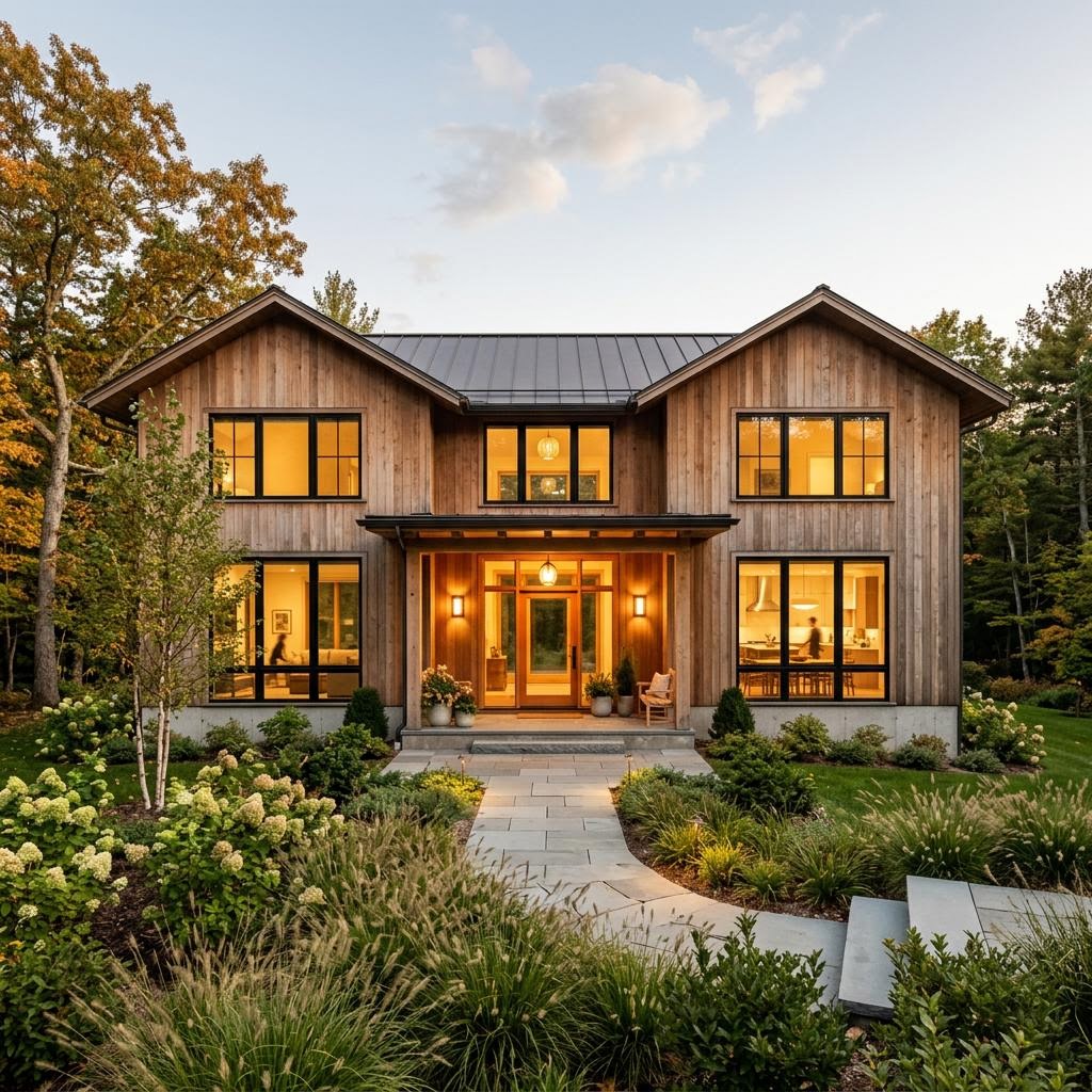 Ontario Family als zweigeschossiges Haus mit klar gegliederter Fassade