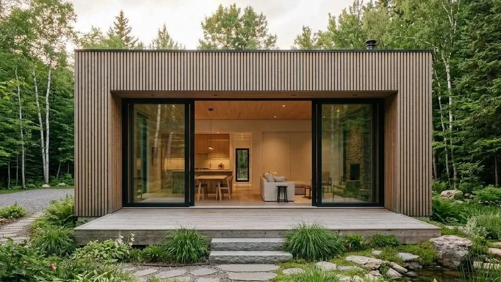 Maple Duo, deux habitations accolées aux espaces distincts – vue de face
